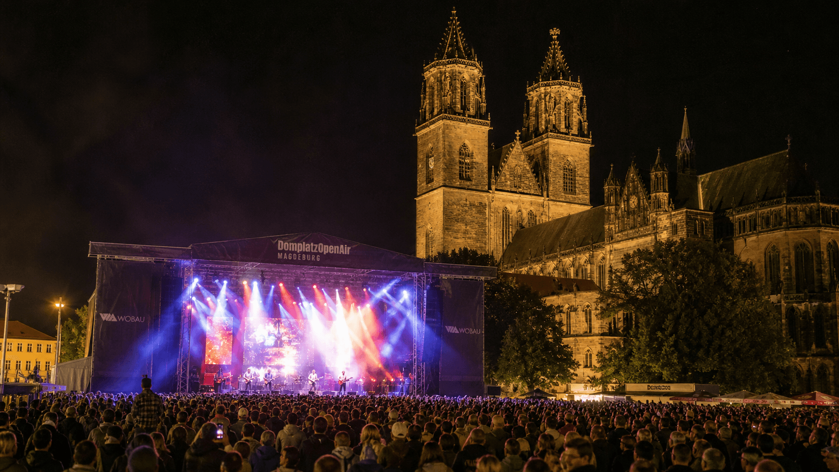 Live-Konzert vor dem Magdeburger Dom